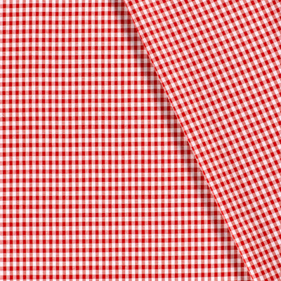 Cotton Poplin Gingham Red 2.7 mm