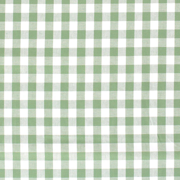 Cotton Poplin Gingham Mint 10 mm
