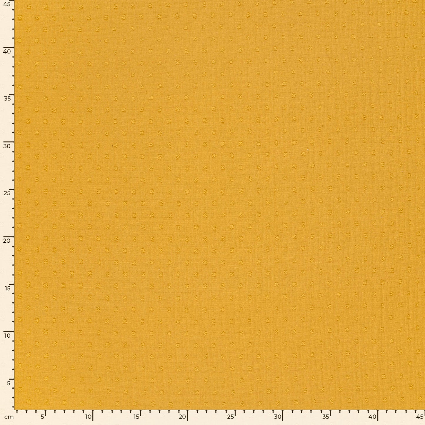 Double Gauze Dobby Dots Ochre