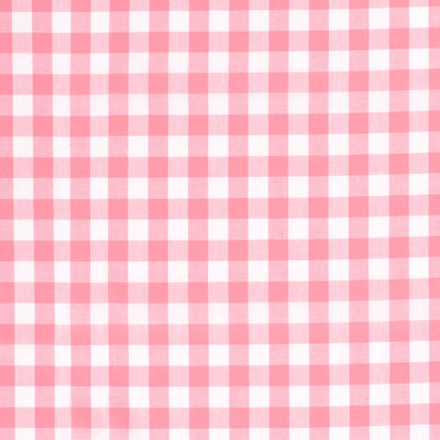 Cotton Poplin Gingham Pink 10 mm