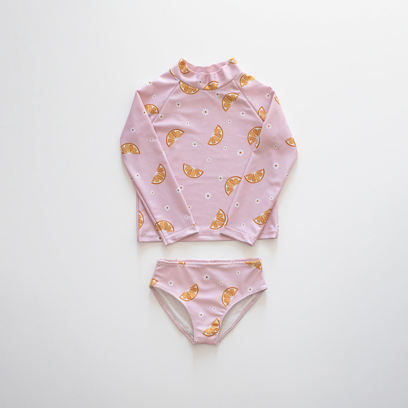 Swimwear Jersey UPF50 Fruits Light Pink