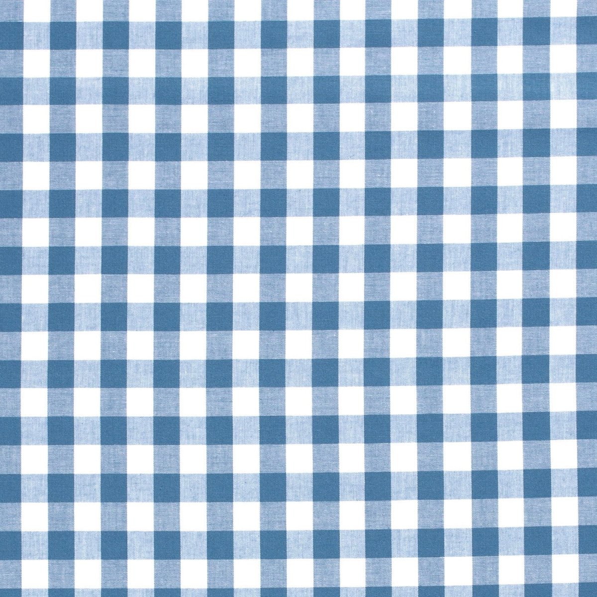 Cotton Poplin Gingham Indigo 20 mm - Lametru.ro