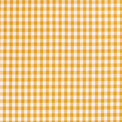 Cotton Poplin Gingham Ochre 10 mm - Lametru.ro