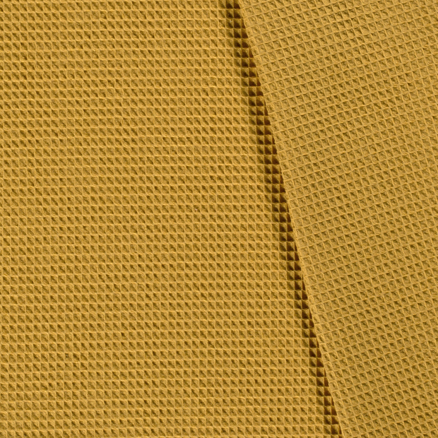 Cotton Waffle Ochre