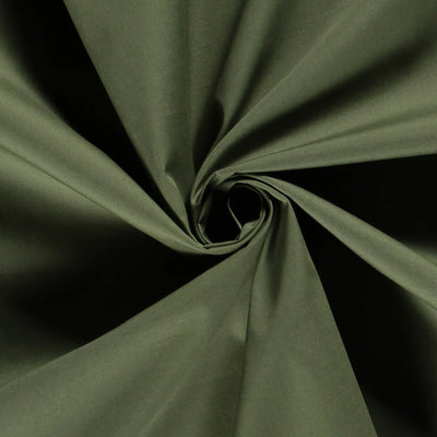 Cotton Poplin Khaki Green