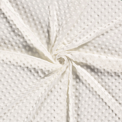 Minky Fabric Off White