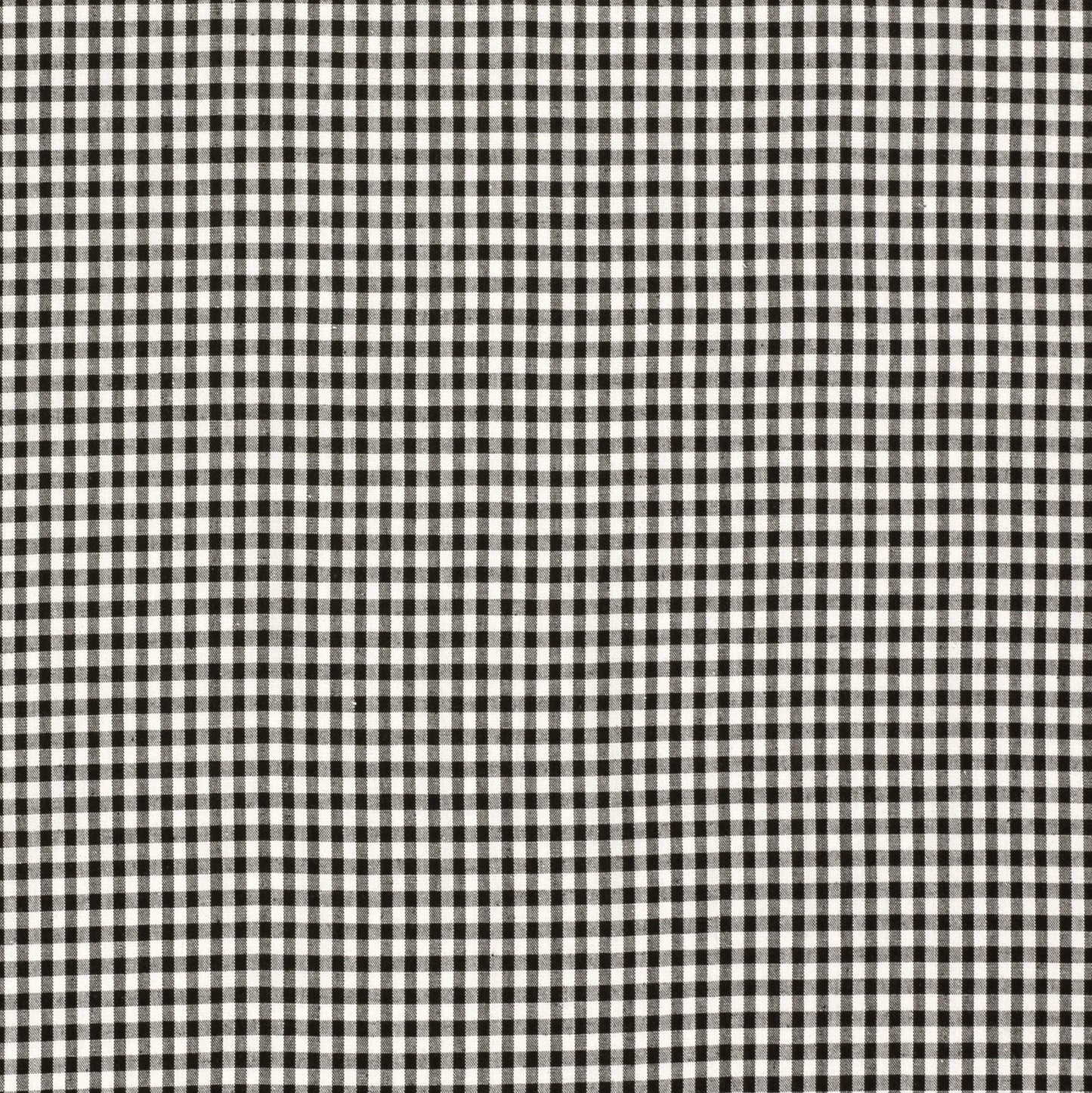 Cotton Poplin Gingham Black 2.7 mm