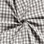 Cotton Poplin Gingham Dark Grey 10 mm