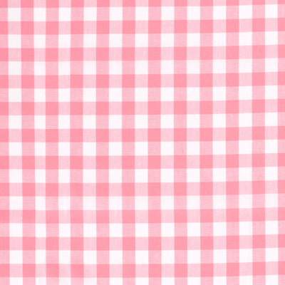 Cotton Poplin Gingham Pink 10 mm