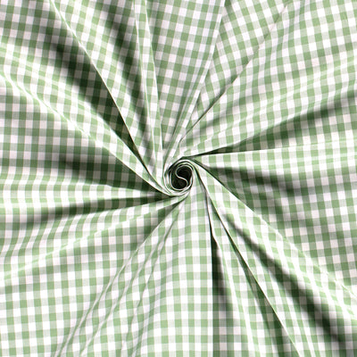 Cotton Poplin Gingham Mint 5 mm