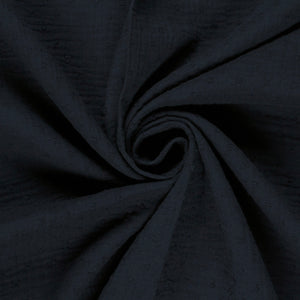 Double Gauze Dobby Dots Navy