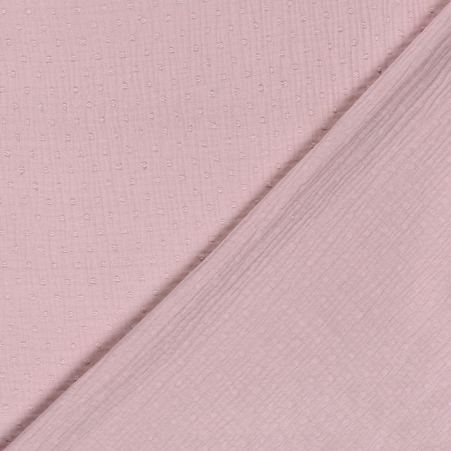 Double Gauze Dobby Dots Pink