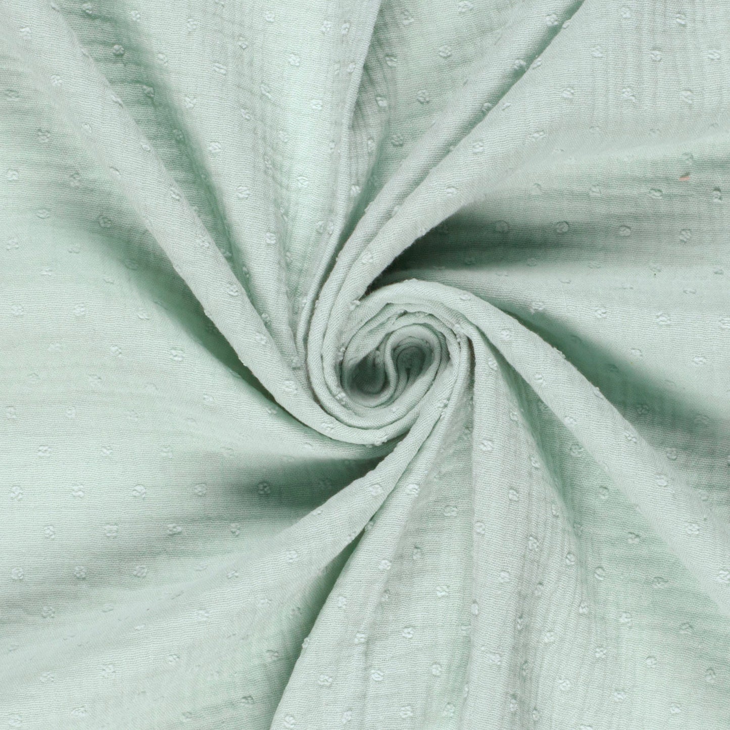 Double Gauze Dobby Dots Mint