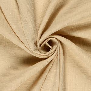 Double Gauze Dobby Dots Beige