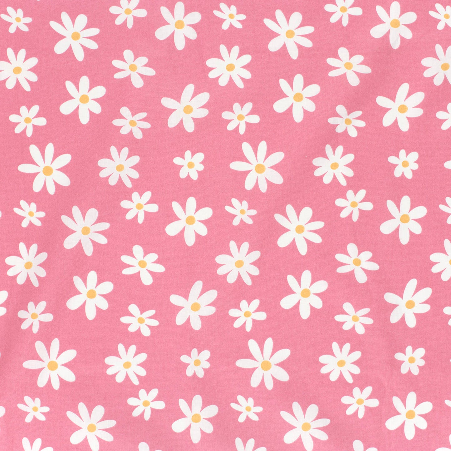 Cotton Poplin Printed Flowers Pink