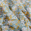 Cotton Poplin Printed Flowers Petrol