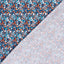 Cotton Poplin Printed Flowers Navy