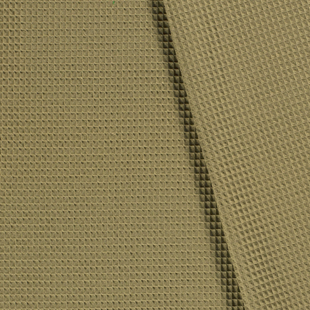 Cotton Waffle Olive Green