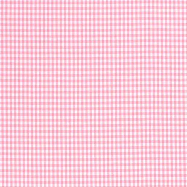 Cotton Poplin Gingham Pink 2.7 mm