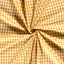 Cotton Poplin Gingham Ochre 5 mm