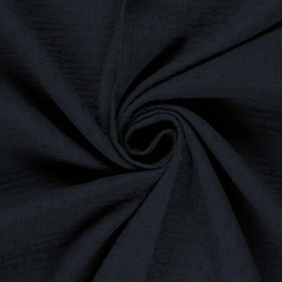 Double Gauze Dobby Dots Navy
