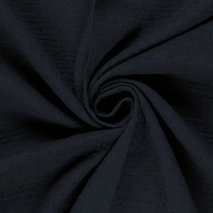Double Gauze Dobby Dots Navy