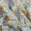 Cotton Poplin Printed Flowers Petrol