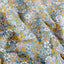 Cotton Poplin Printed Flowers Petrol