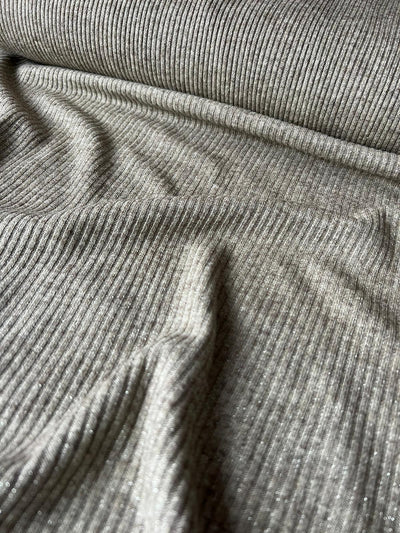 Rib Jersey Lurex Olive