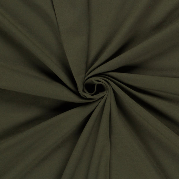 French Terry Khaki Green