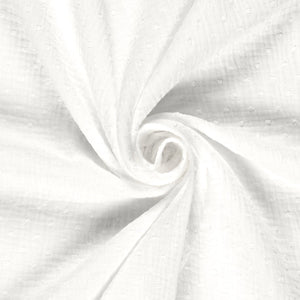 Double Gauze Dobby Dots Off White
