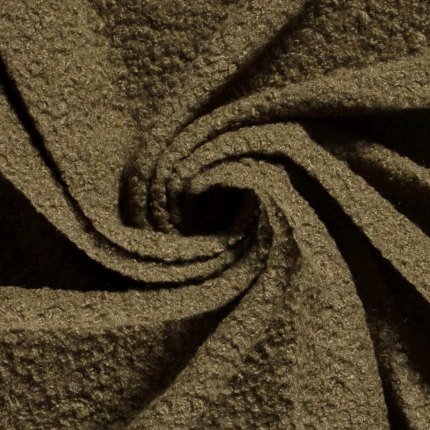 Boucle Khaki Green