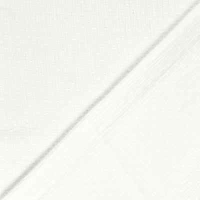 Double Gauze Dobby Dots Off White