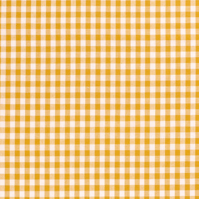 Cotton Poplin Gingham Ochre 5 mm