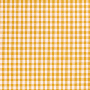 Cotton Poplin Gingham Ochre 5 mm