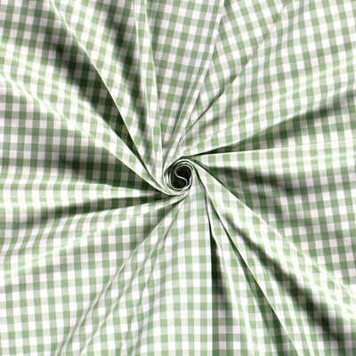 Cotton Poplin Gingham Mint 5 mm