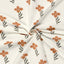 Cotton Jersey Printed Big Flowers Off White