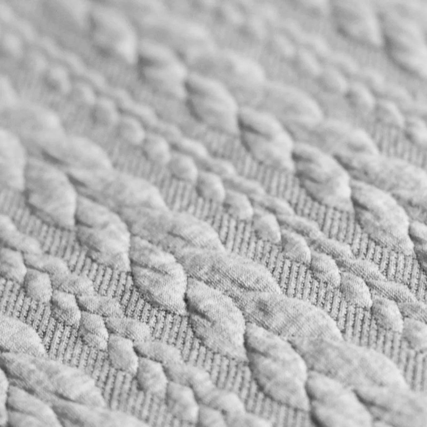 Cable Knit Jacquard Light Grey