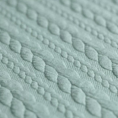 Cable Knit Jacquard Sea Green