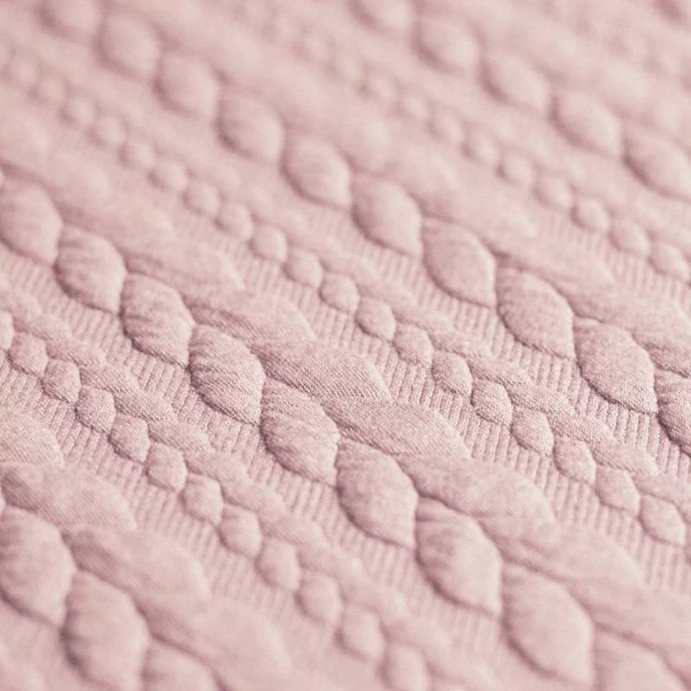 Cable Knit Jacquard Nude Pink