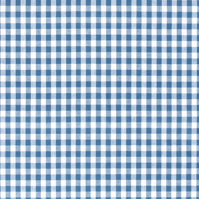 Cotton Poplin Gingham Indigo 5 mm