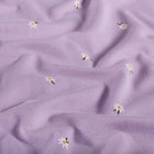 Cotton Jersey Printed Flowers Lila