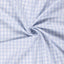 Cotton Poplin Gingham Baby Blue 10 mm - Lametru.ro
