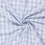 Cotton Poplin Gingham Baby Blue 20 mm - Lametru.ro
