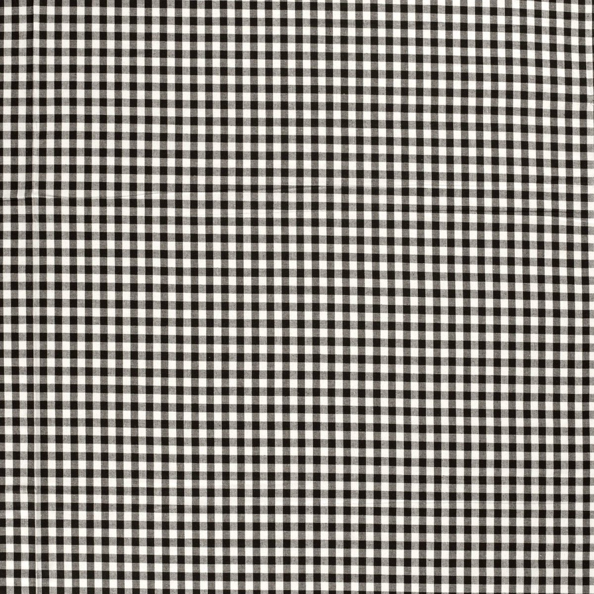 Cotton Poplin Gingham Black 10 mm - Lametru.ro