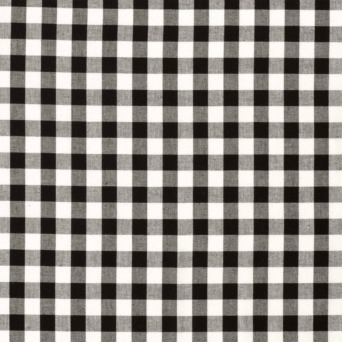 Cotton Poplin Gingham Black 20 mm - Lametru.ro