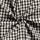 Cotton Poplin Gingham Black 20 mm