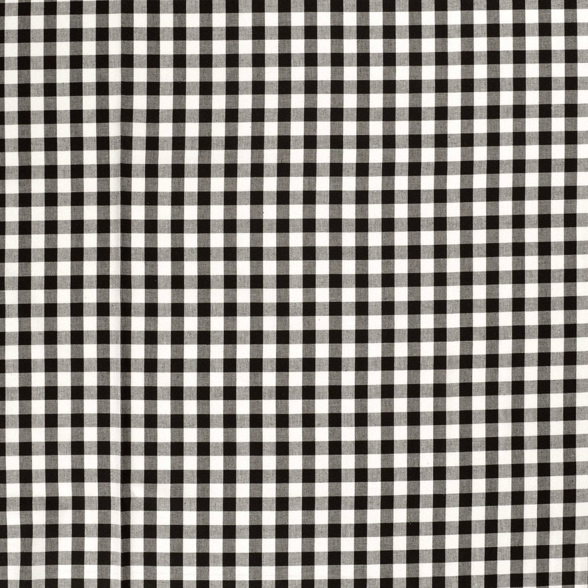 Cotton Poplin Gingham Black 20 mm - Lametru.ro