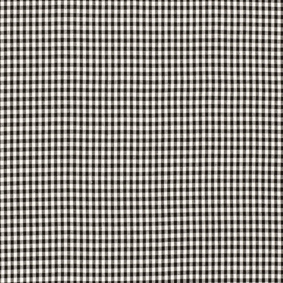 Cotton Poplin Gingham Black 5 mm - Lametru.ro