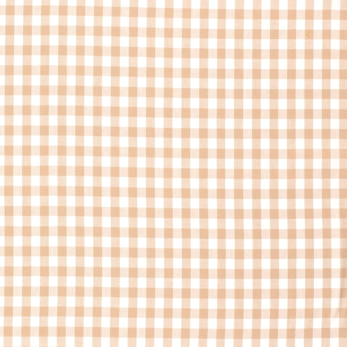 Cotton Poplin Gingham Camel 10 mm - Lametru.ro